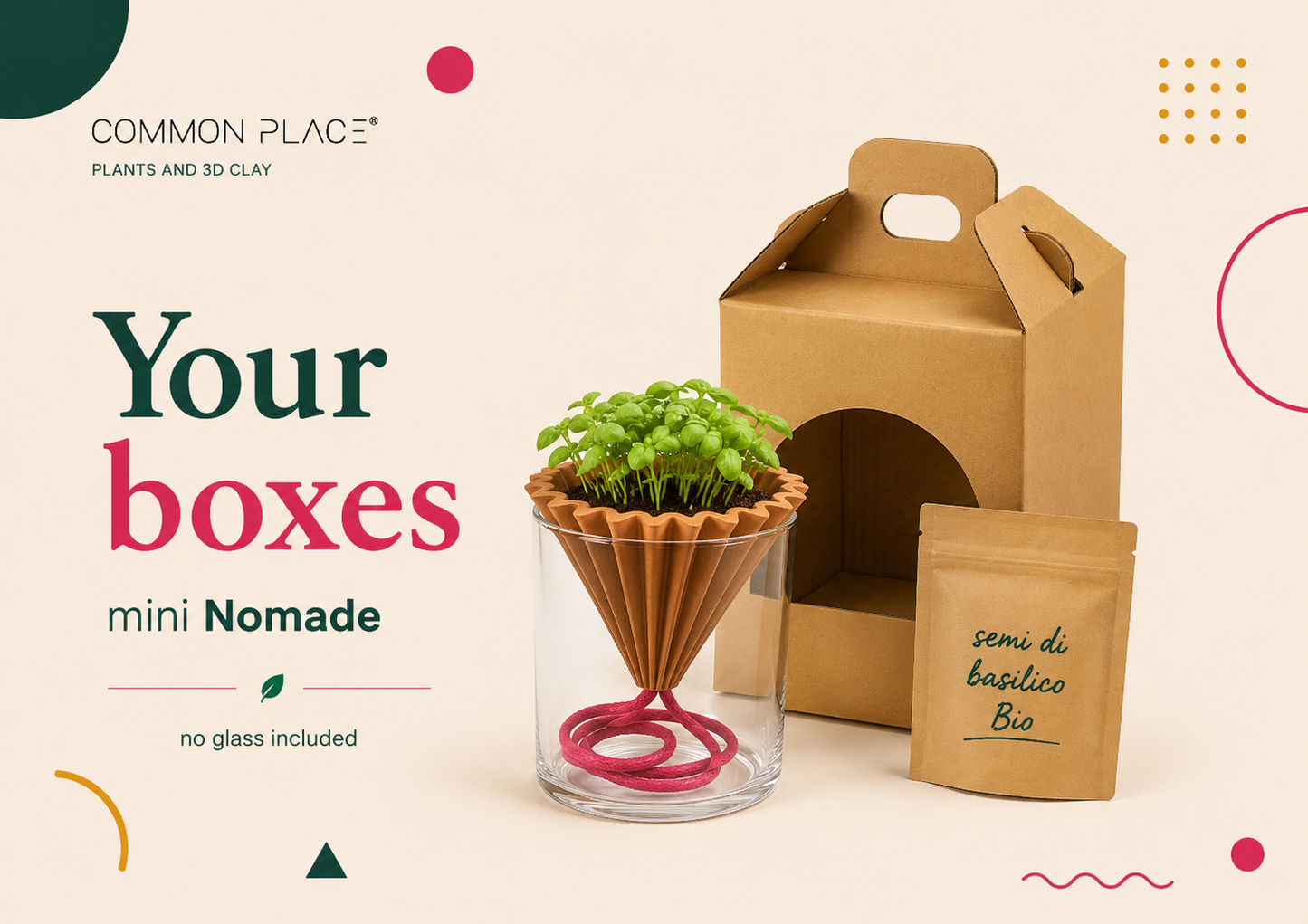 MINI NOMADE from italy with basil