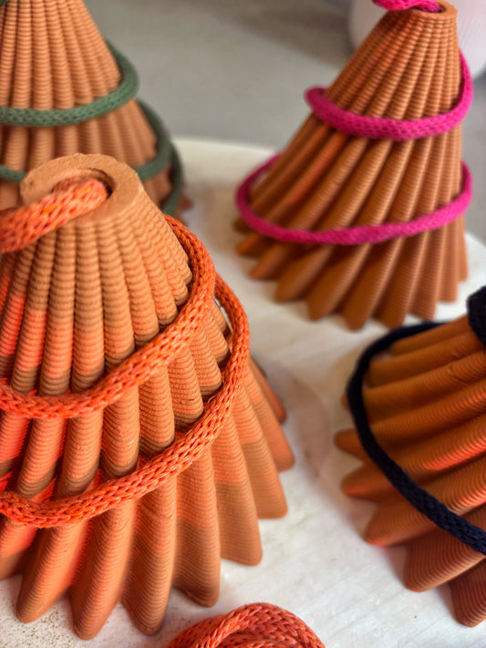 NOMADE terracotta raw + 4 colored cords