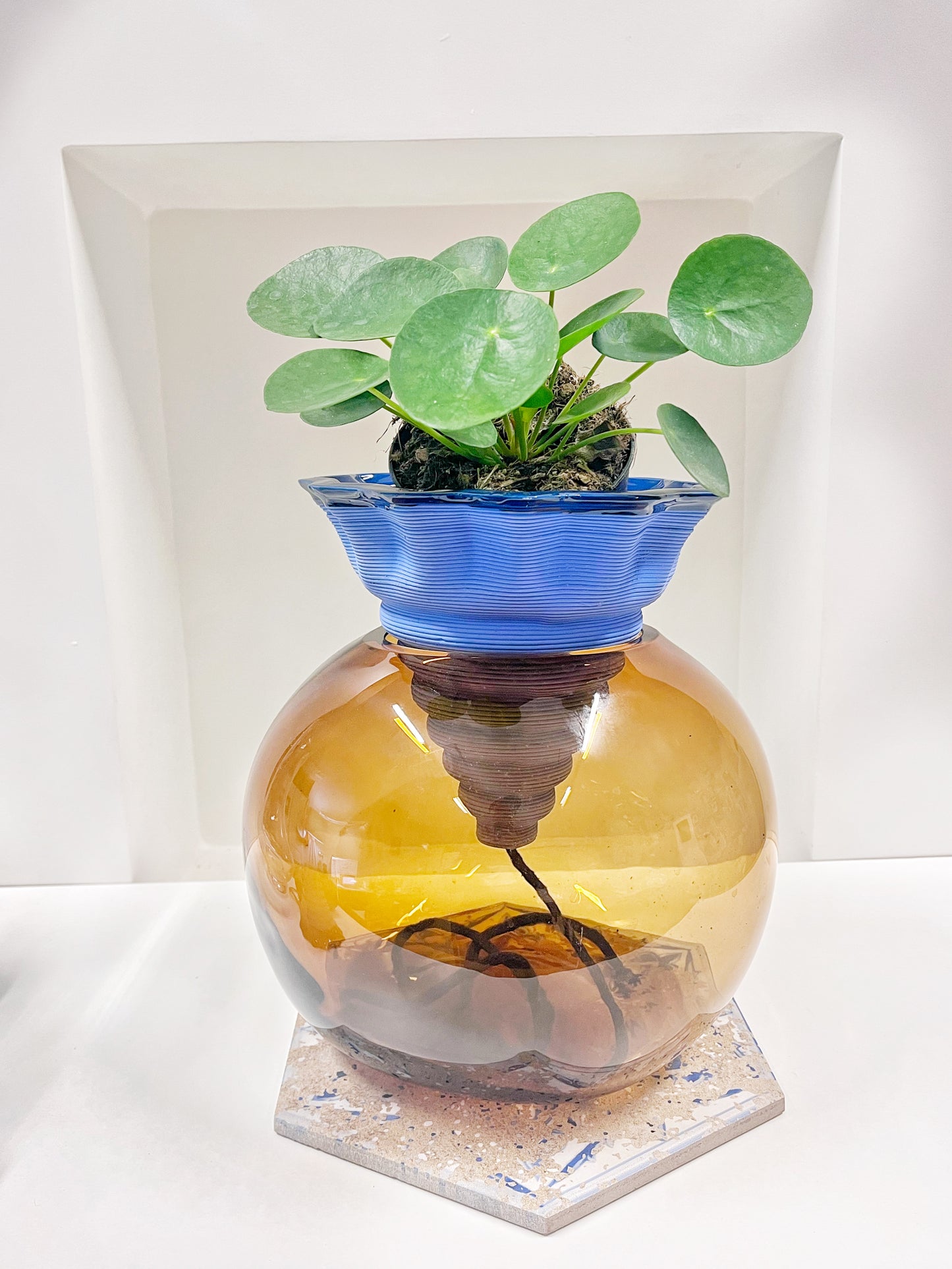 Nomade il vaso autonomo in GRES COLORATO